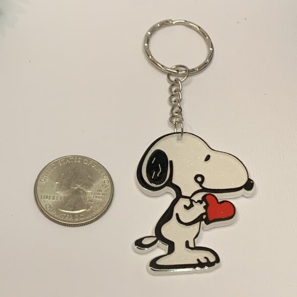 Snoopy Keychain, Peanuts Keychain, Snoopy Charm, Snoopy Pendant, Gift Idea - Picture 2 of 4